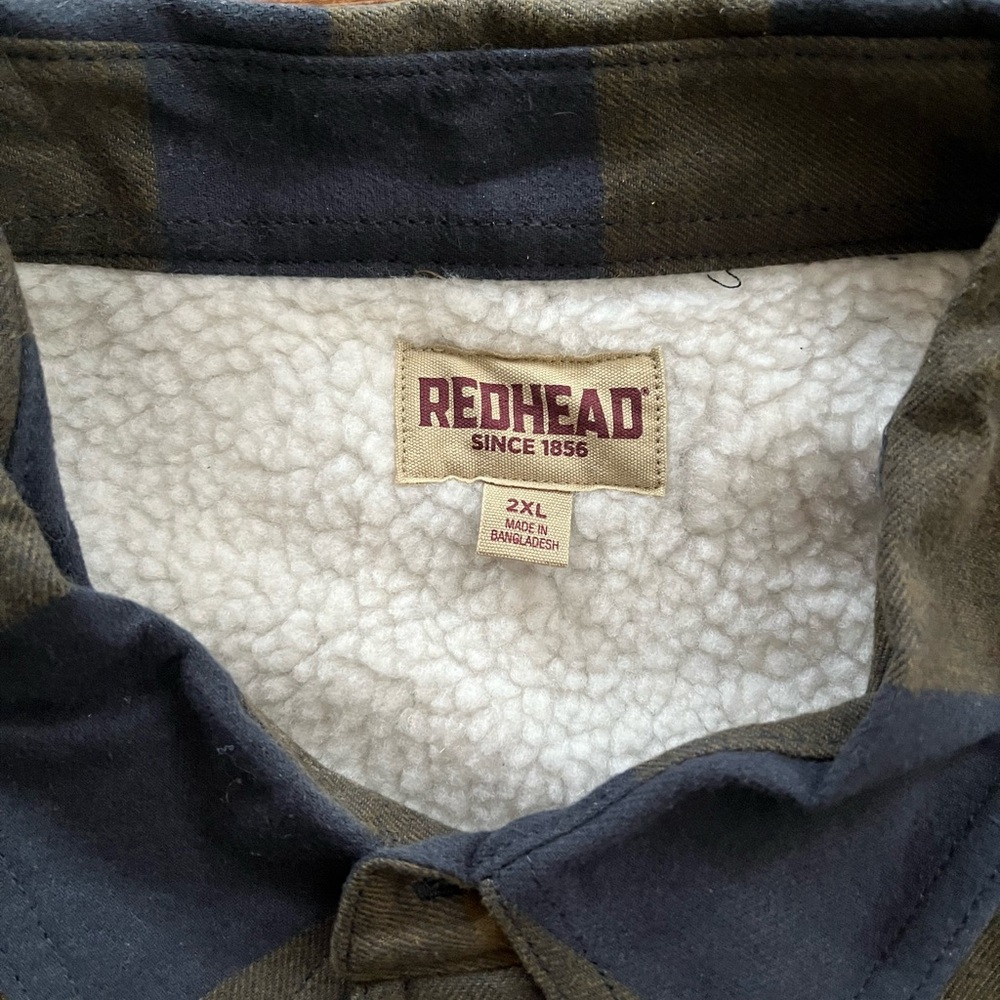 NWOT Green and Blue Fleece Lined Shacket - Picture 2 of 4